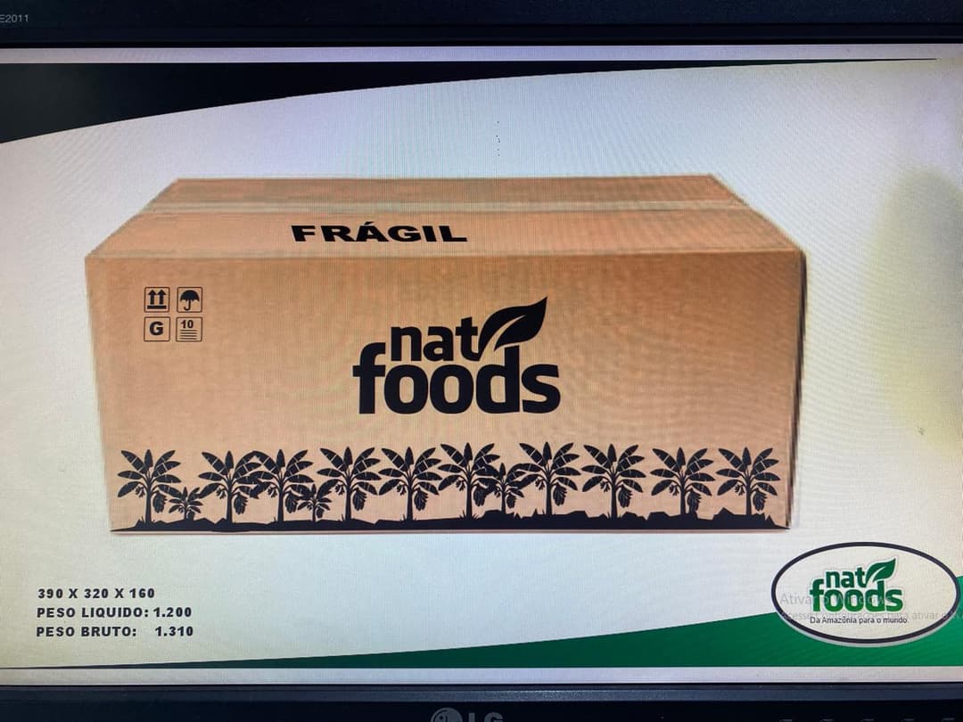 Grupo de embalagens premium dos chips de banana da terra Natfoods